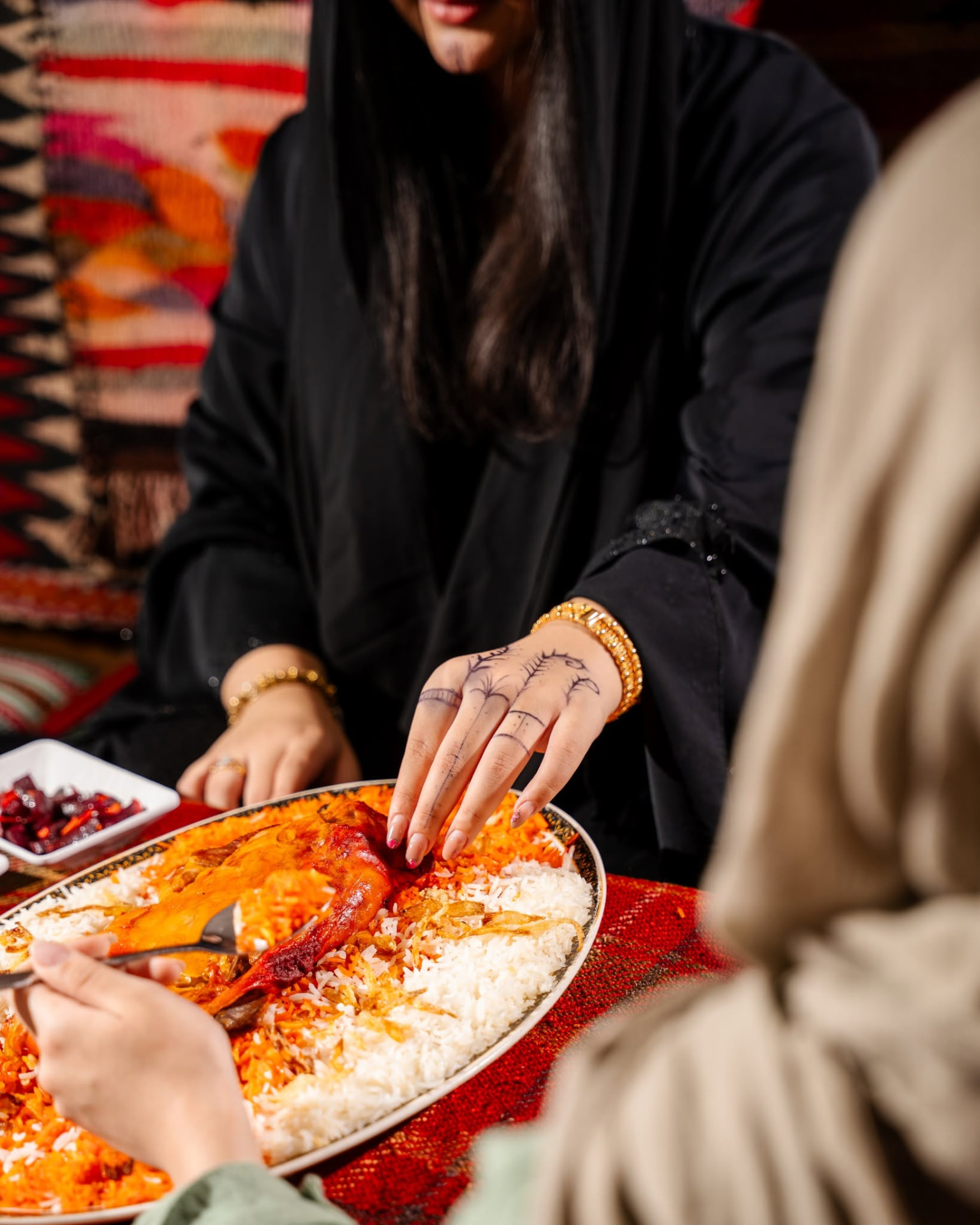 مەندی بەرخ لەسەر برنجی کەلەم